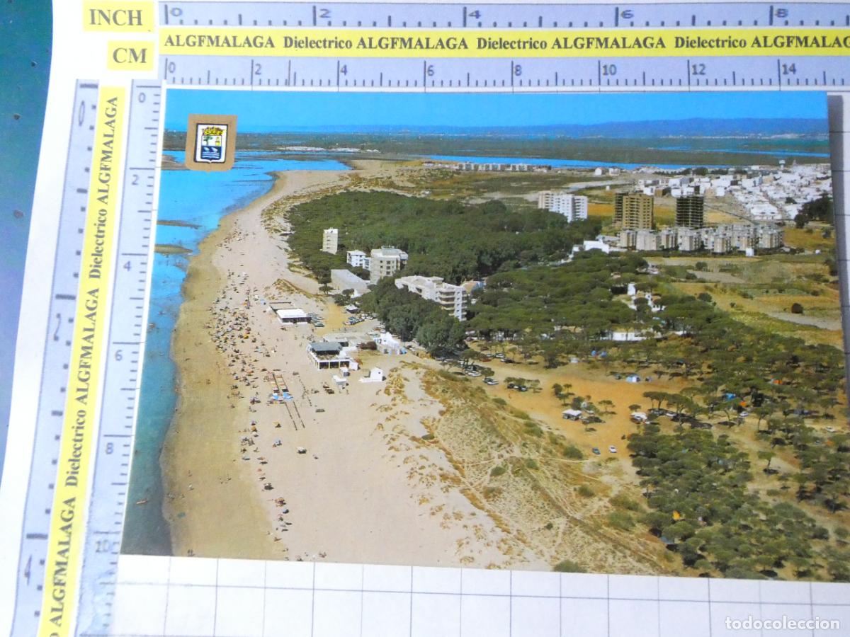 Postales: POSTAL DE HUELVA. A&Ntilde;O 1981. ISLA CRISTINA CIUDAD Y PLAYAS DESDE EL SUR 1526 ESCUDO ORO. 2416