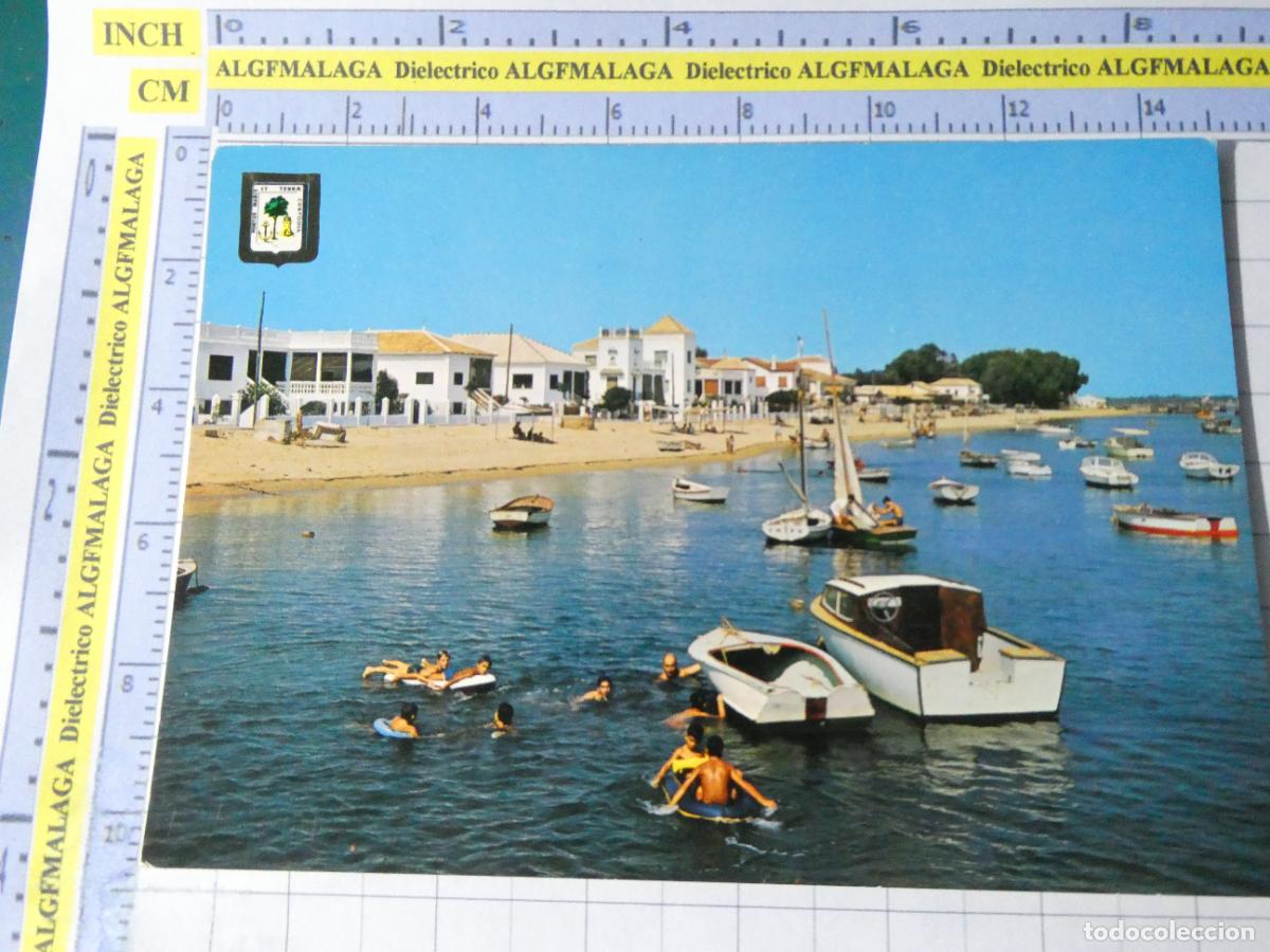 Postales: POSTAL DE HUELVA. A&Ntilde;O 1962. PLAYA PUNTA UMBR&Iacute;A 1310 ESCUDO ORO. 2417