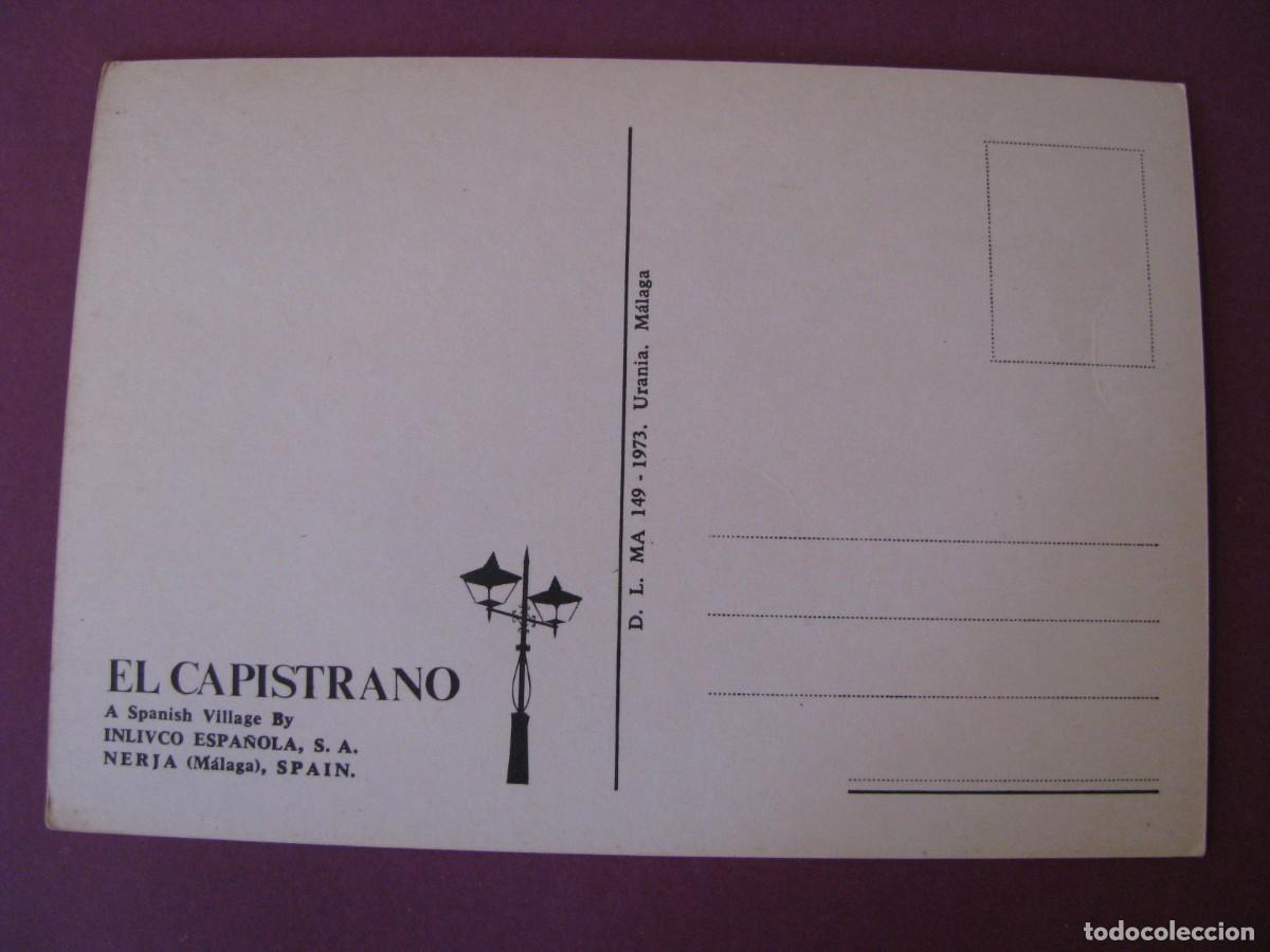 Postales: POSTAL DE NERJA. EL CAPISTRANO. 1973 - Foto 2