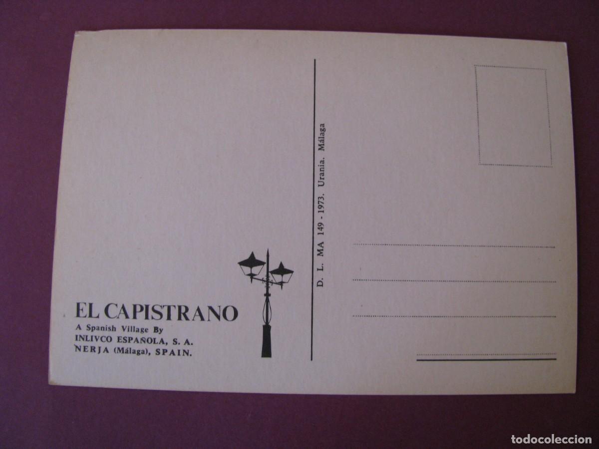 Postales: POSTAL DE NERJA. EL CAPISTRANO. 1973 - Foto 2