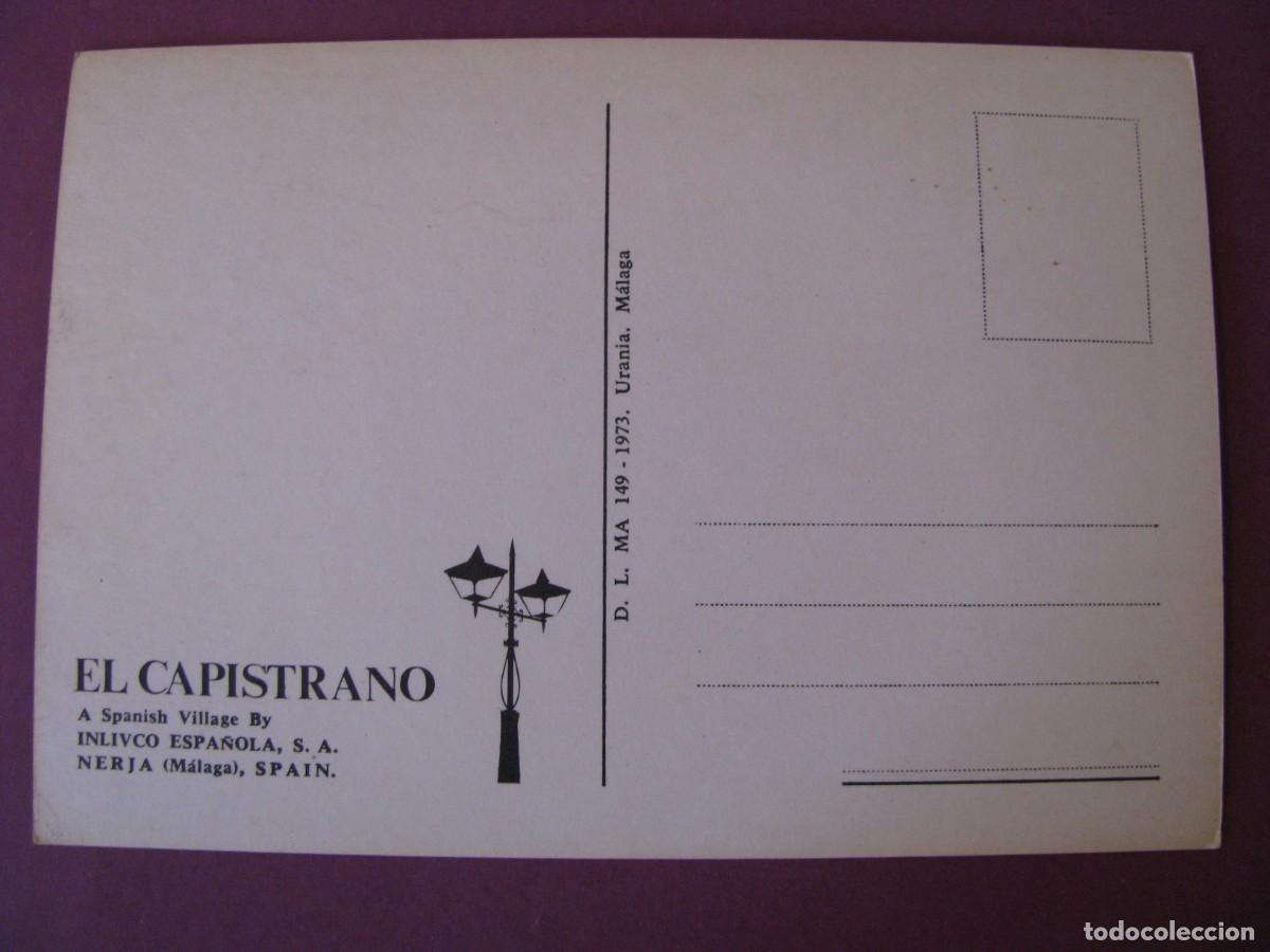 Postales: POSTAL DE NERJA. EL CAPISTRANO. 1973 - Foto 2