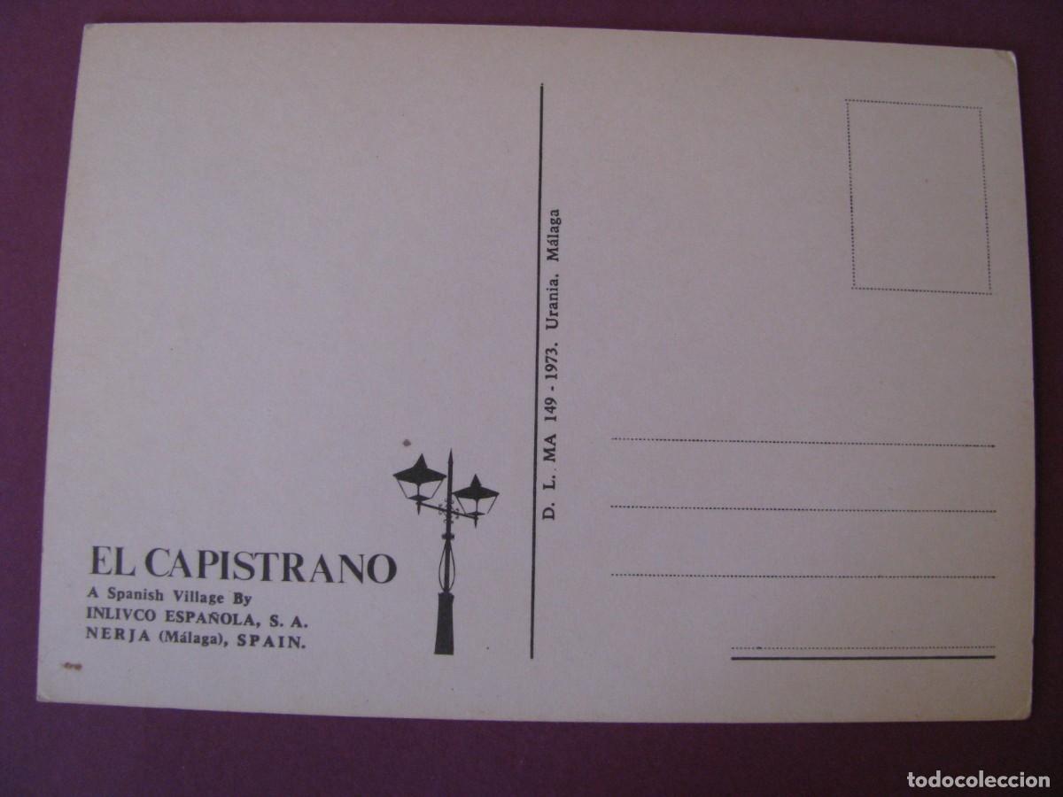 Postales: POSTAL DE NERJA. EL CAPISTRANO. 1973 - Foto 2