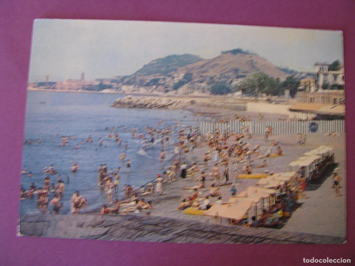 Postales: POSTAL DE MALAGA. PLAYA DE LOS BA&Ntilde;OS DEL CARMEN. EXCLUSIVAS ALAMOS.