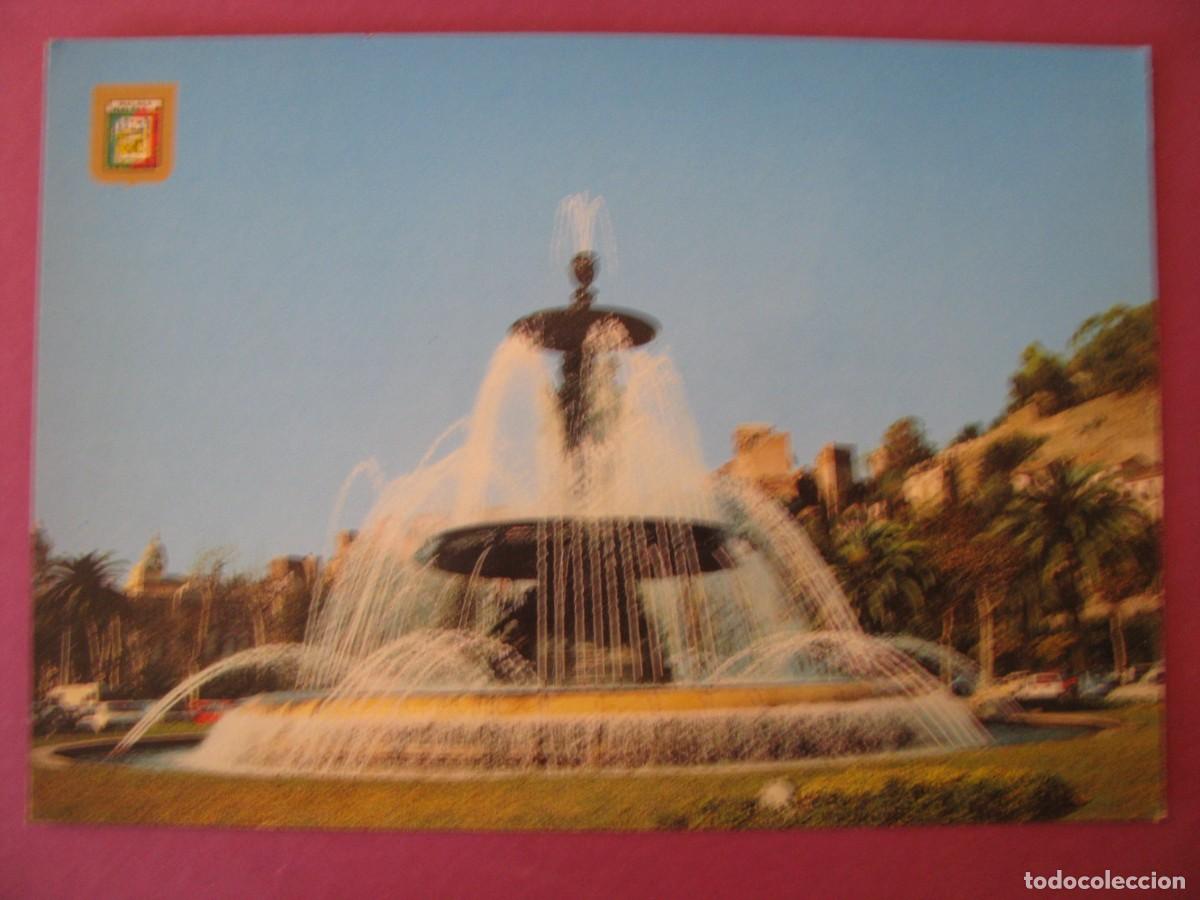 Postales: POSTAL DE MALAGA. FUENTE MONUMENTAL. PLAZA GENERAL TORRIJOS. DOMINGUEZ 40