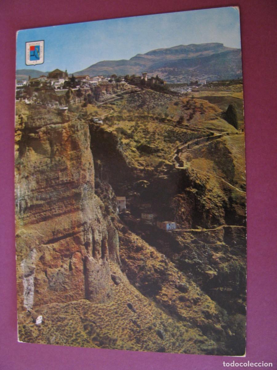 Postales: POSTAL DE RONDA. MURALLA MIRADOR DE LOS REYES CATOLICOS. DOMINGUEZ 9