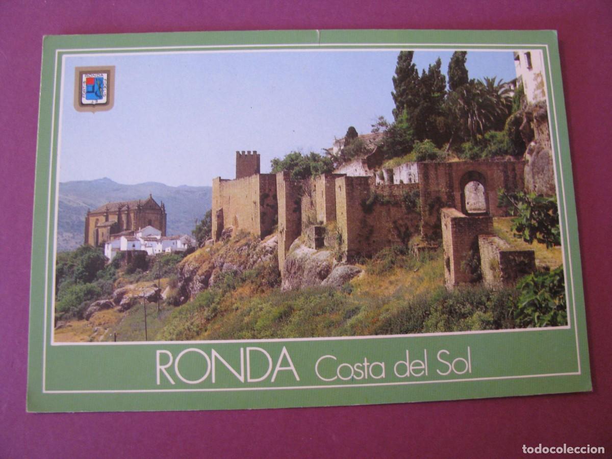 Postales: POSTAL DE RONDA. VISTA PARCIAL DE LAS MURALLAS. DOMINGUEZ 18