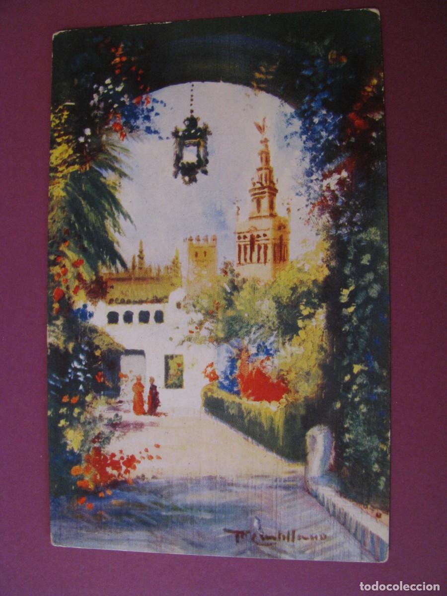 Postales: POSTAL DE SEVILLA. JARDINES ENTRADA ALCAZAR. ED. A. L.