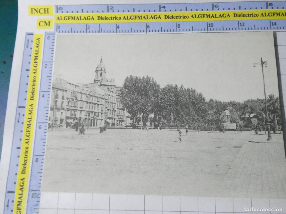 Postales: POSTAL DE M&Aacute;LAGA. FACS&Iacute;MIL AGUALARGA. ACERA DE LA MARINA. 2458