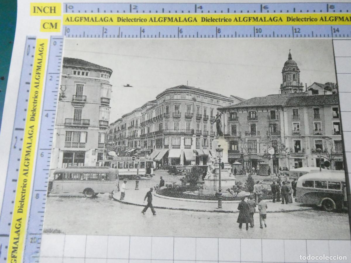 Postales: POSTAL DE M&Aacute;LAGA. FACS&Iacute;MIL AGUALARGA. PLAZA JOSE ANTONIO PRIMO RIVERA AUTOBUSES. 2469