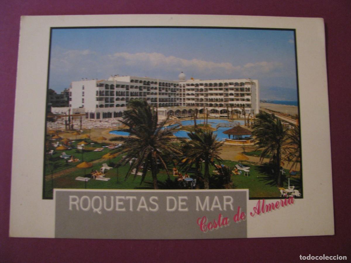 Postales: POSTAL DE ROQUETAS DE MAR, COSTA DE ALMERIA. HOTEL ZORAIDA GARDEN.
