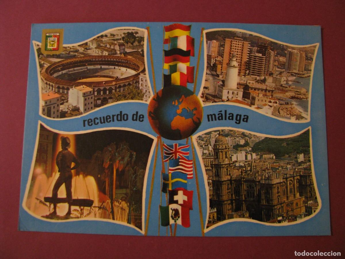 Postales: POSTAL RECUERDO DE MALAGA. VISTAS PARCIALES. DOMINGUEZ 24