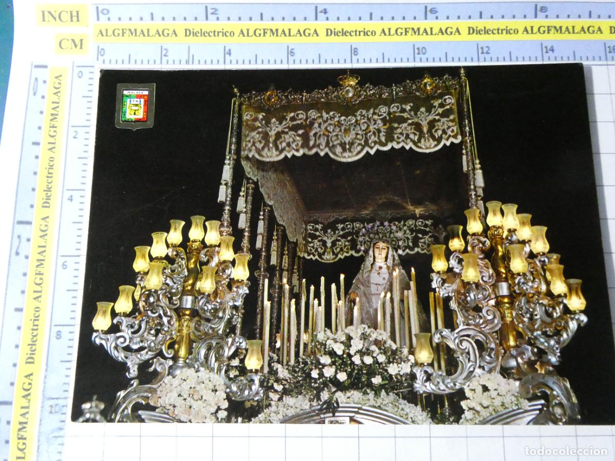 Postales: POSTAL DE M&Aacute;LAGA RELIGIOSA SEMANA SANTA. A&Ntilde;O 1964 LA VIRGEN DEL ROC&Iacute;O 147 ESCUDO ORO. 2499