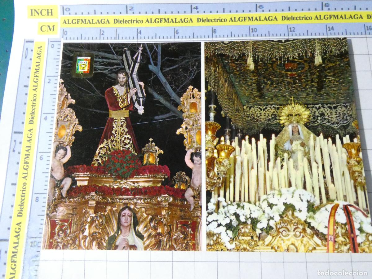 Postales: POSTAL DE M&Aacute;LAGA RELIGIOSA SEMANA SANTA. A&Ntilde;O 1979 JES&Uacute;S NAZARENO DEL PASO 20 ESCUDO ORO. 2504