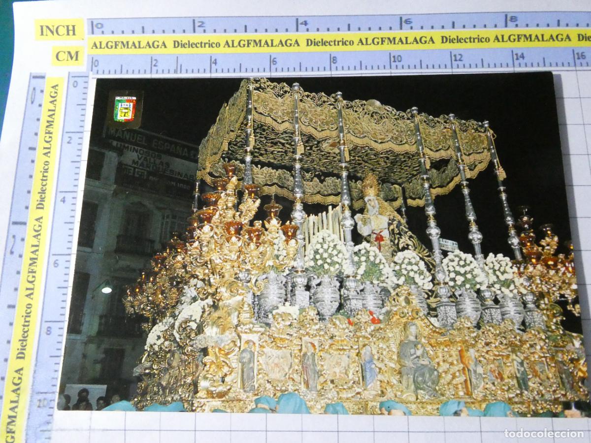 Postales: POSTAL DE M&Aacute;LAGA RELIGIOSA SEMANA SANTA. A&Ntilde;O 1975. MAR&Iacute;A SANT&Iacute;SIMA ESPERANZA 37 ESCUDO ORO. 2507