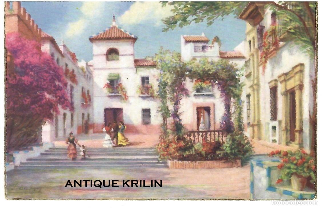Postales: SEVILLA N&ordm; 10 PLAZA ALFARO / CREACIONES EDIPOVIS SERIE B / SIN FRANQUEAR