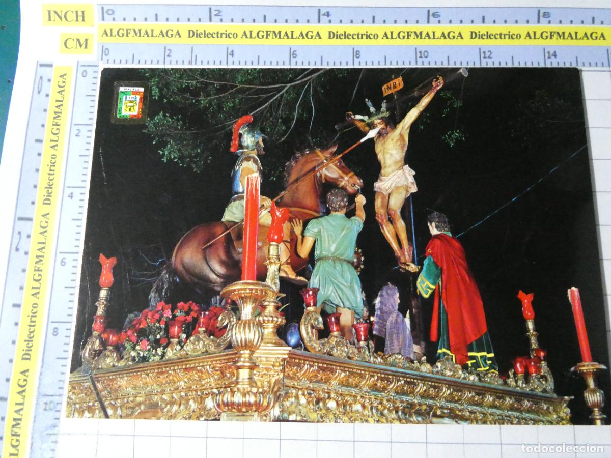 Postales: POSTAL DE M&Aacute;LAGA RELIGIOSA SEMANA SANTA. A&Ntilde;O 1971 CRISTO DE LA SANGRE 10 ESCUDO ORO. 2515