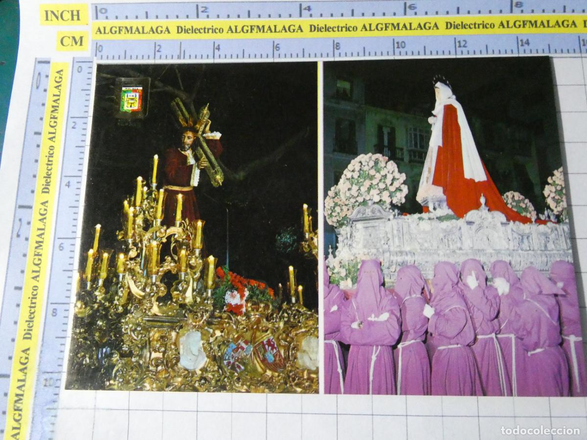 Postales: POSTAL DE M&Aacute;LAGA RELIGIOSA SEMANA SANTA. A&Ntilde;O 1979 JESUS RICO MAR&Iacute;A AMOR 13 ESCUDO ORO. 2517