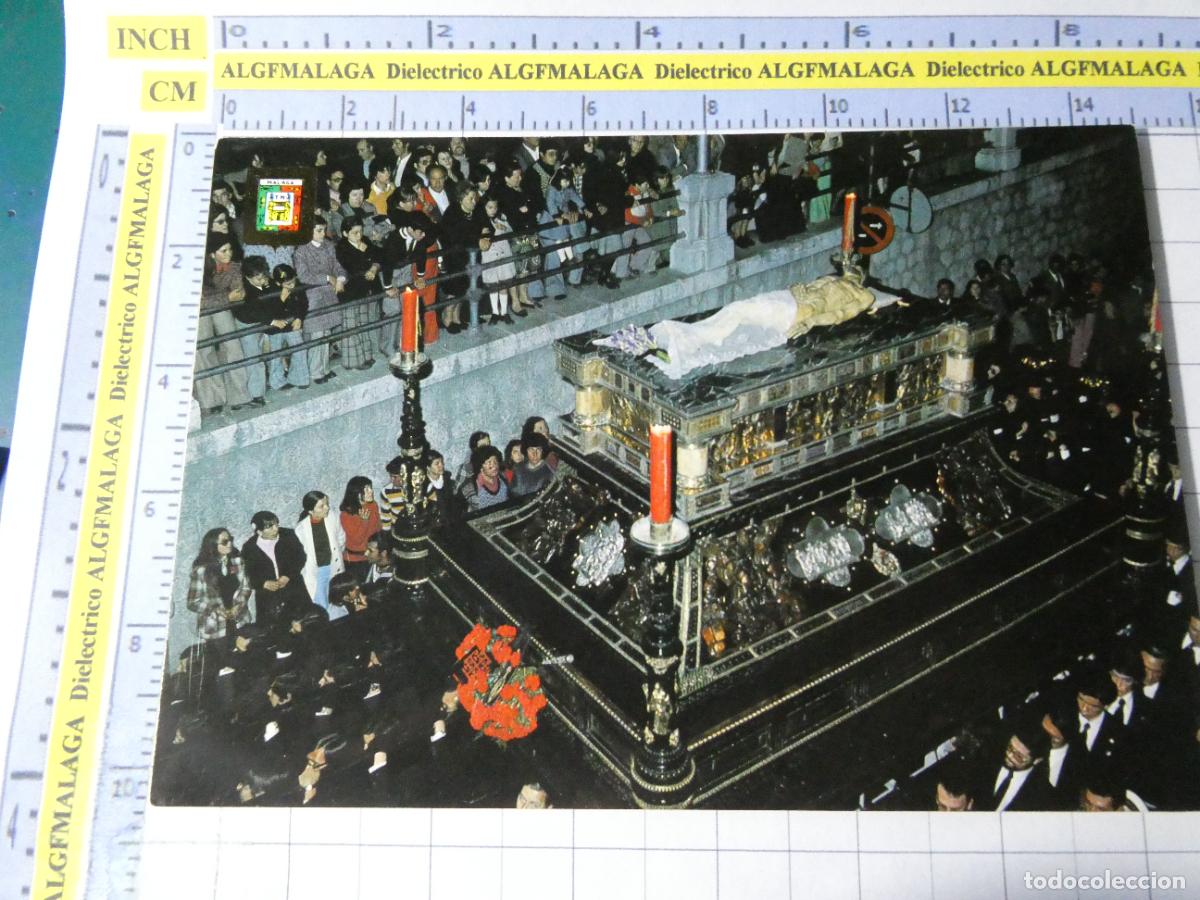 Postales: POSTAL DE M&Aacute;LAGA RELIGIOSA SEMANA SANTA. A&Ntilde;O 1975. JES&Uacute;S SANTO SEPULCRO 40 ESCUDO ORO. 2521