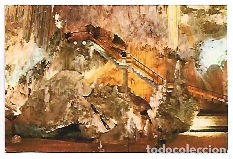 Postales: GRAN BAJADA A LA SALA DE LA CASCADA.- CUEVA DE NERJA - MALAGA