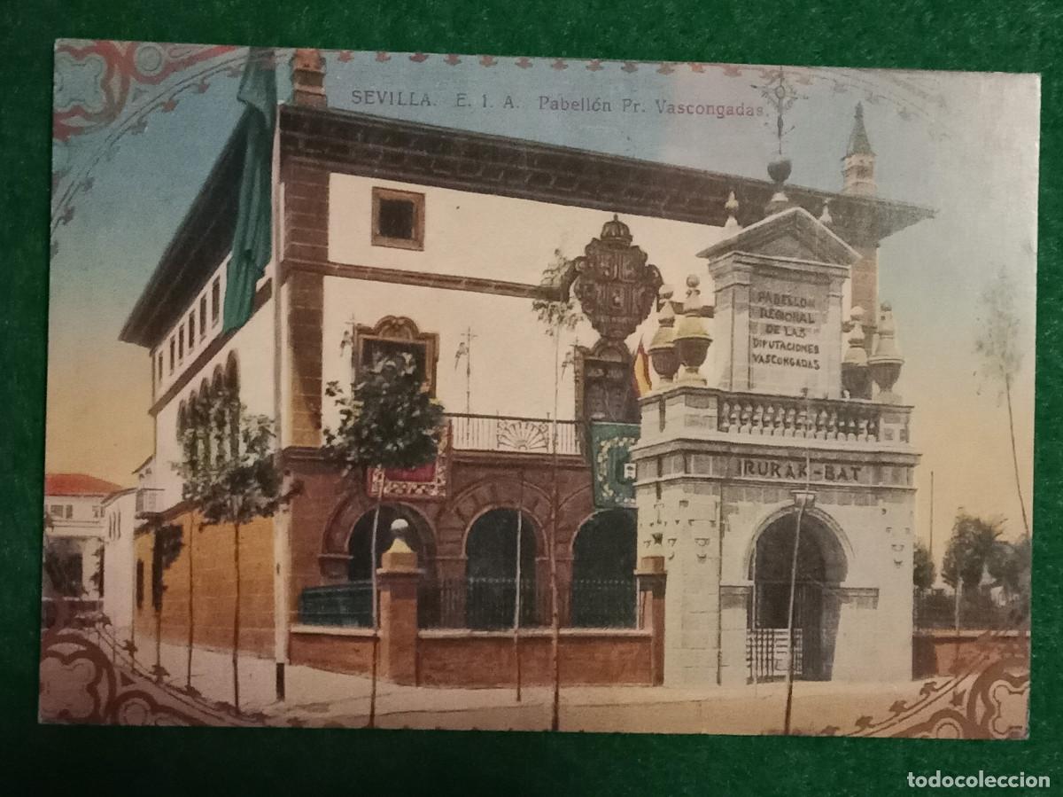 Postales: Replica de Postal Antigua-E. I. A. Pabell&oacute;n Pr. Vascongadas-Exposici&oacute;n Ibero Americana, 1929-Sevilla
