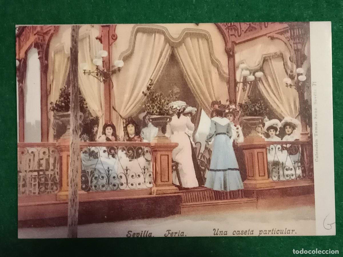 Postales: Replica de Postal Antigua - Feria de Sevilla - Una Caseta Particular - Sevilla, 1907
