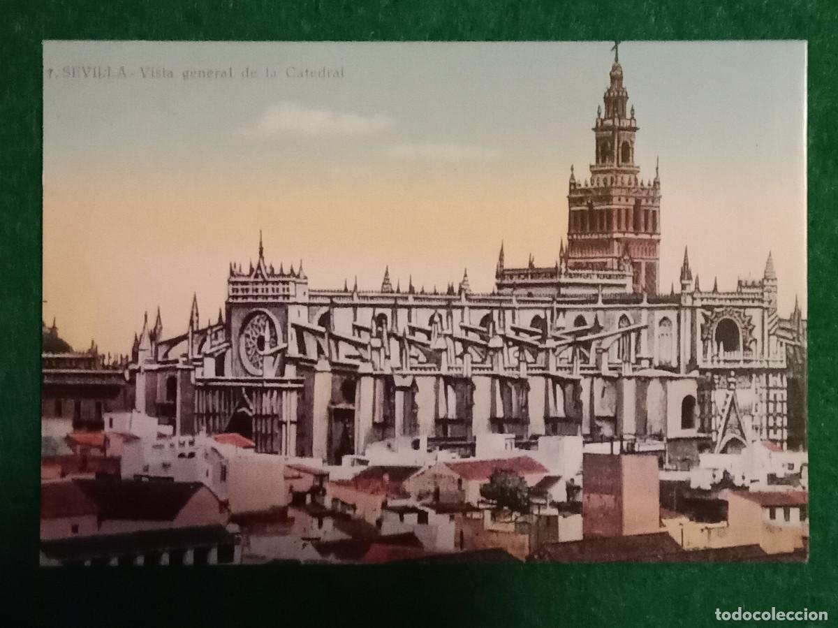 Postales: Replica de Postal Antigua - Vista General de la Catedral - Sevilla