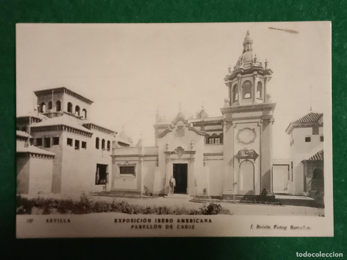 Postales: Replica de Postal Antigua - E. I. A. Pabell&oacute;n de C&aacute;diz - Exposici&oacute;n Ibero Americana, 1929 - Sevilla