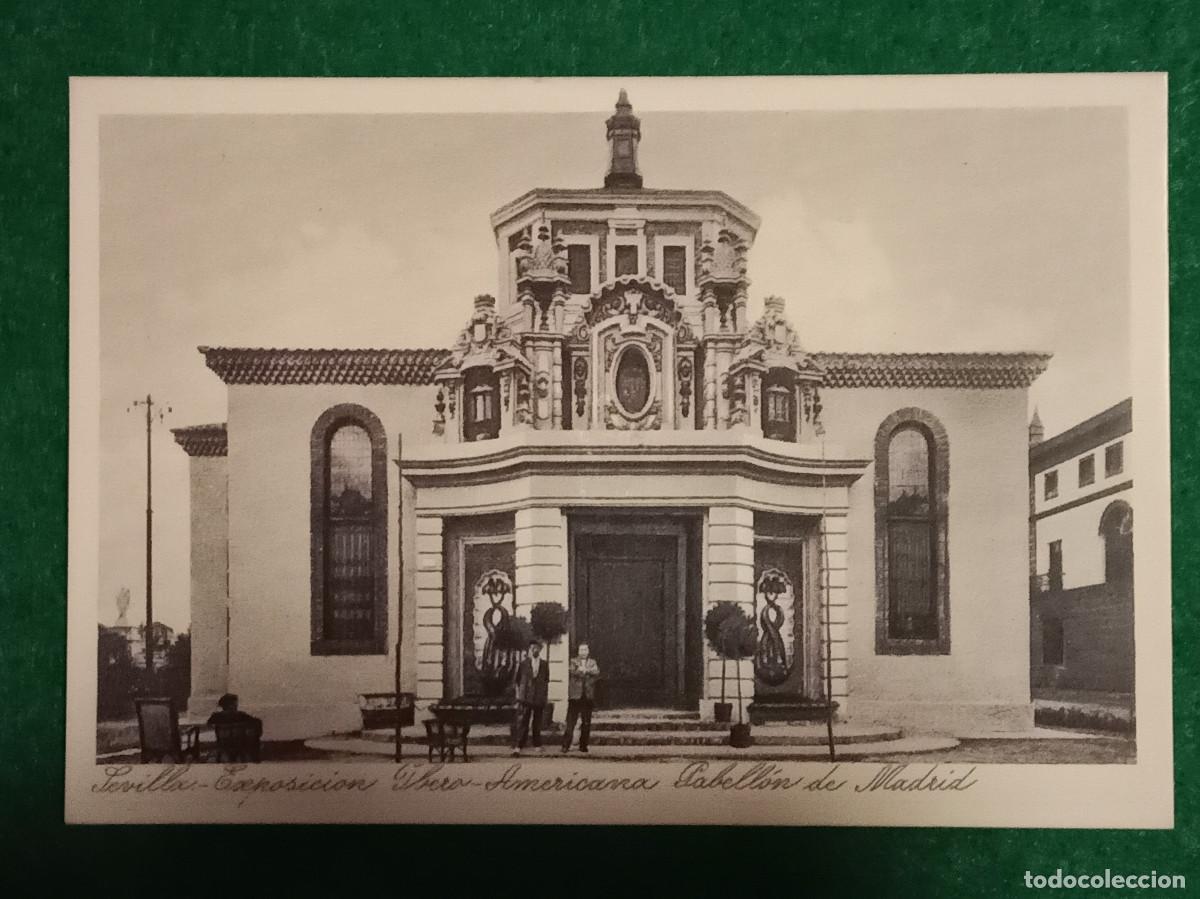 Postales: Replica de Postal Antigua - Pabell&oacute;n de Madrid - Exposici&oacute;n Ibero Americana, 1929 - Sevilla