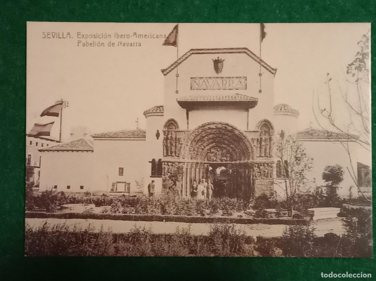 Postales: Replica de Postal Antigua - Pabell&oacute;n de Navarra - Exposici&oacute;n Ibero Americana, 1929 - Sevilla