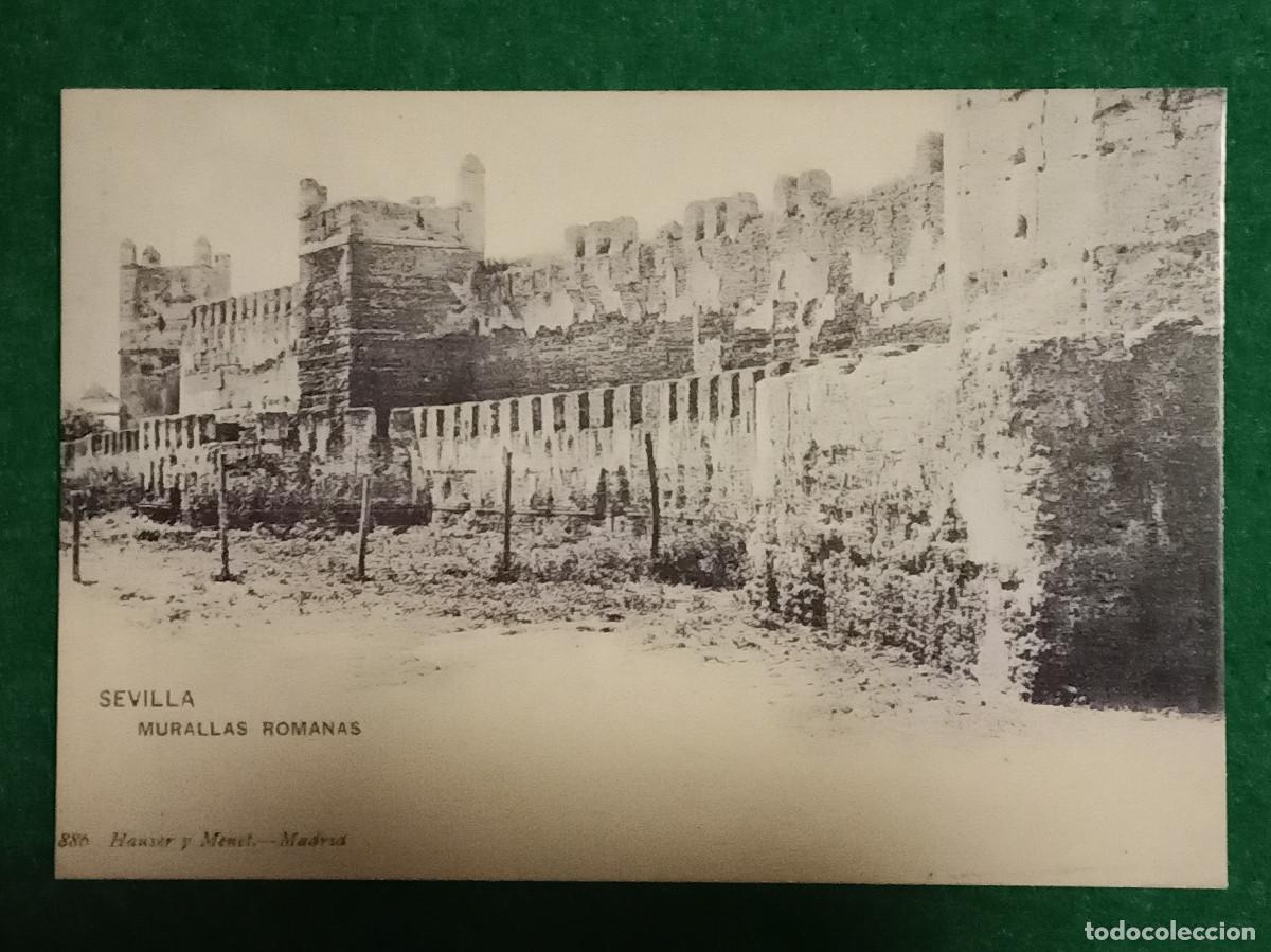 Postales: Replica de Postal Antigua - Murallas Romanas - Sevilla