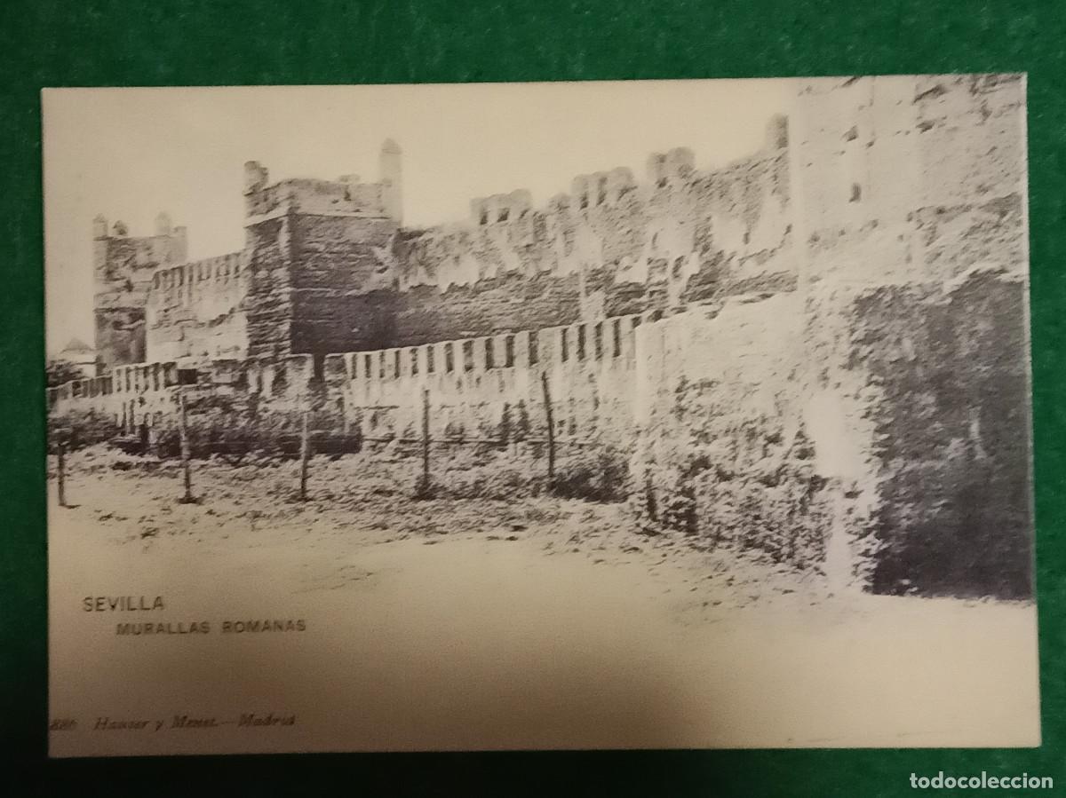 Postales: Replica de Postal Antigua - Murallas Romanas - Sevilla