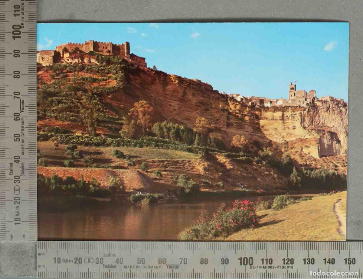 Postales: POSTAL. Arcos de la Frontera (C&aacute;diz) - Vista parcial e Iglesia de San Pedro sobre la Pe&ntilde;a
