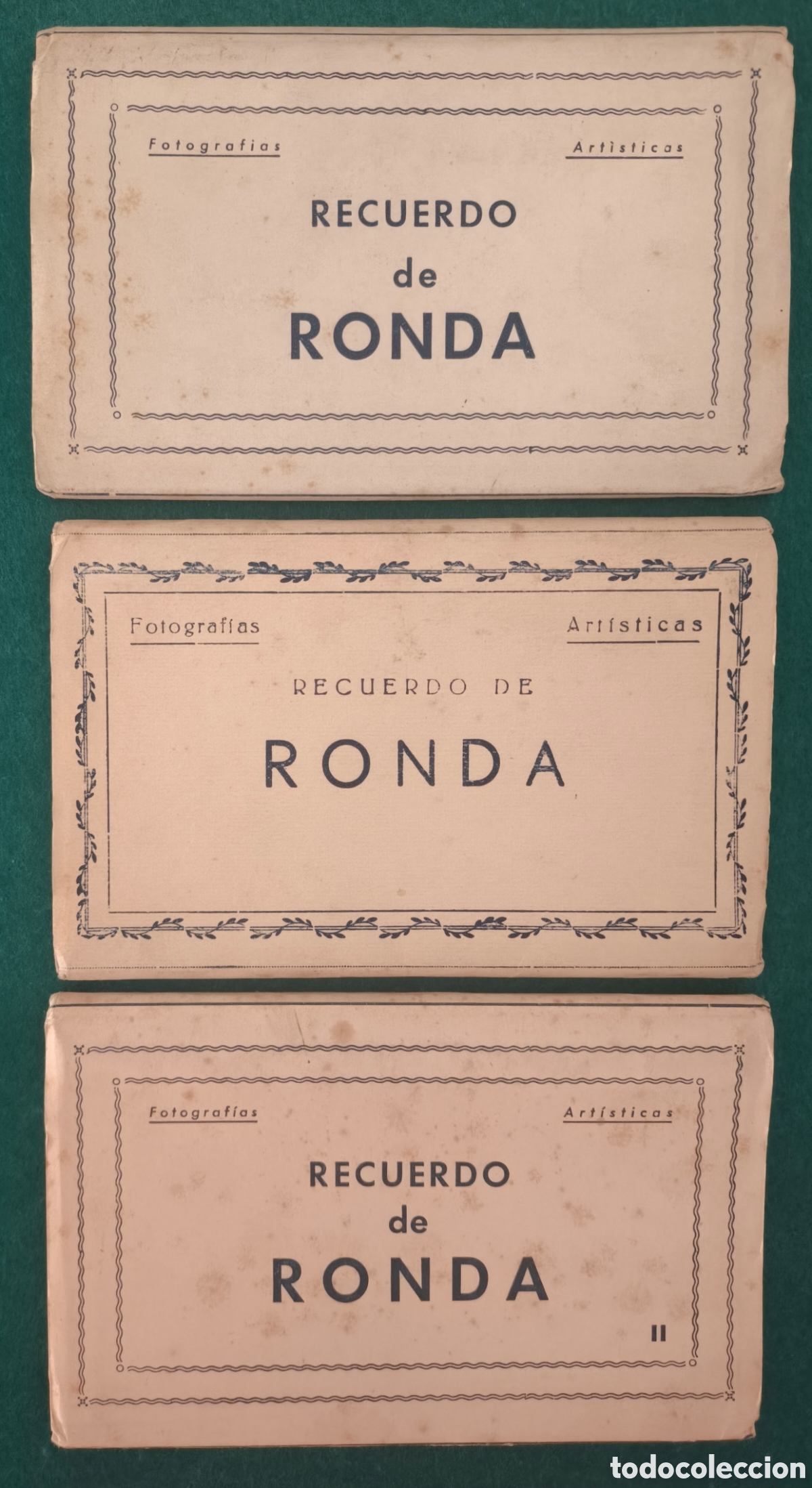 Postales: RONDA RECUERDO BLOC POSTAL LOTE 3 M&Aacute;LAGA C. 1960