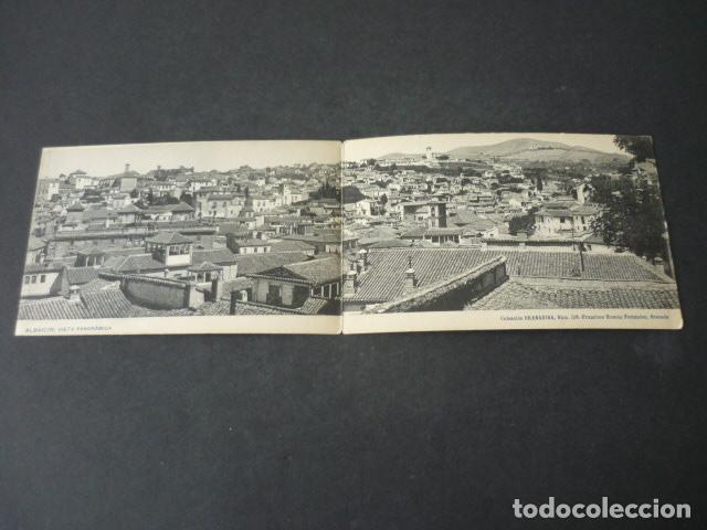Postcards: GRANADA ALBAICIN VISTA PANORAMICA POSTAL DOBLE SIN DIVIDIR COL. GRANADINA HAUSER Y MENET