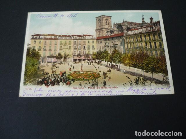 Postales: GRANADA PLAZA DE BIBARRAMBLA - Foto 1