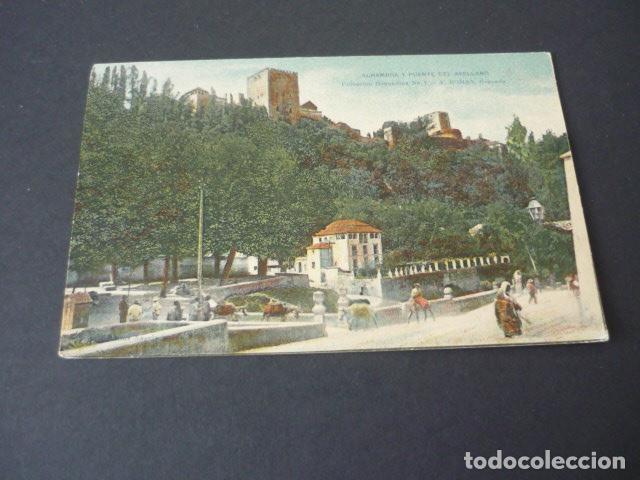 Postales: GRANADA ALHAMBRA Y PUENTE DEL AVELLANO