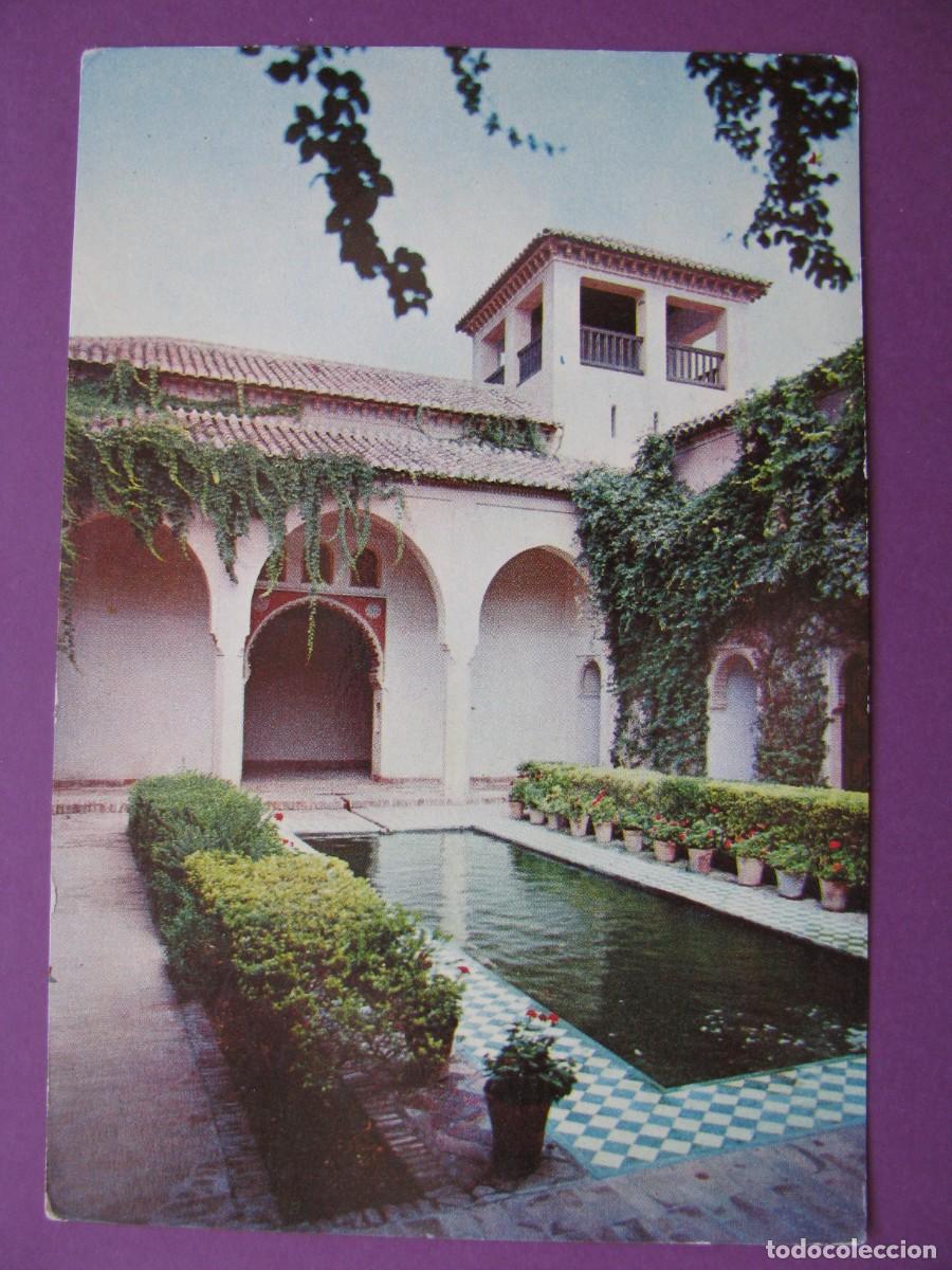 Postales: POSTAL DE MALAGA. LA ALCAZABA. JARDINES Y ESTANQUE. EXCLUSIVAS ALAMOS.