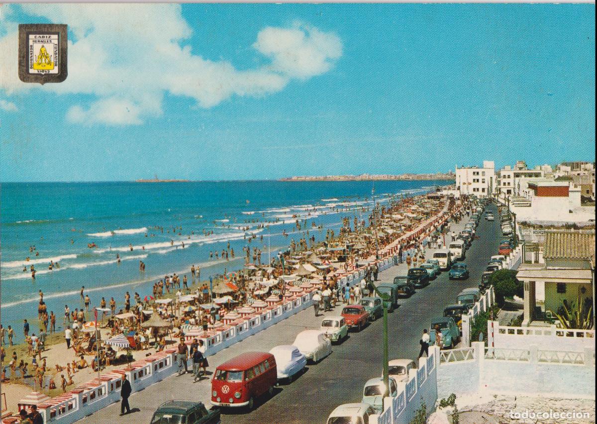 Postales: CADIZ, PLAYA DE LA VICTORIA &ndash; ESCUDO DE ORO N&ordm;1146 &ndash; S/C