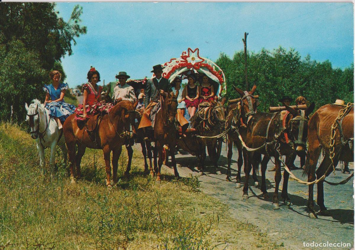 Postales: ANDALUCIA, ROMERIA DEL ROCIO &ndash; GARCIA GARRABELLA N&ordm;4 &ndash; CIRCULADA