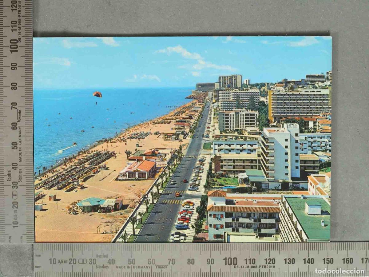 Postkarten: POSTAL. M&aacute;laga - Torremolinos - Playa del Bajondillo - Paseo Mar&iacute;timo