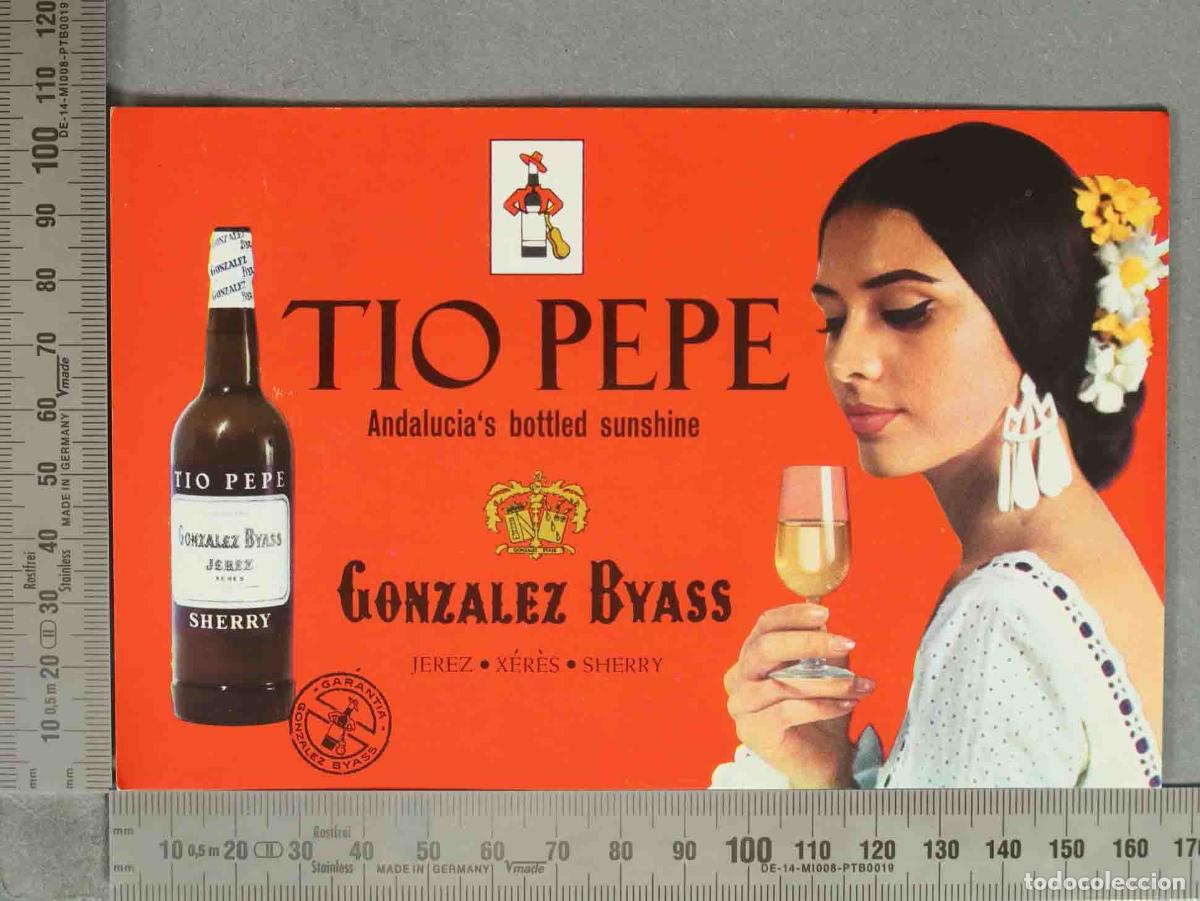 Postales: POSTAL. Anuncio Tio Pepe - Gonzalez Byass