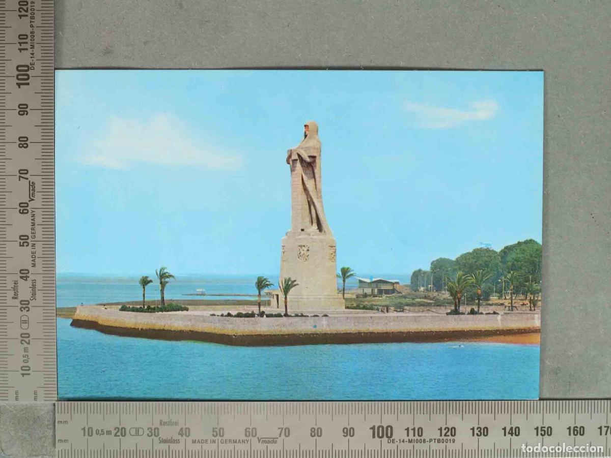 Postales: POSTAL. Huelva - Monumento a Col&oacute;n - Punta del Sebo