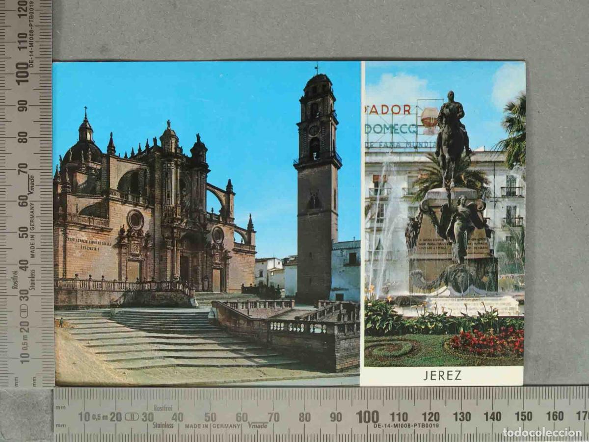 Postales: POSTAL. Jerez - Catedral y Monumento a Domecq
