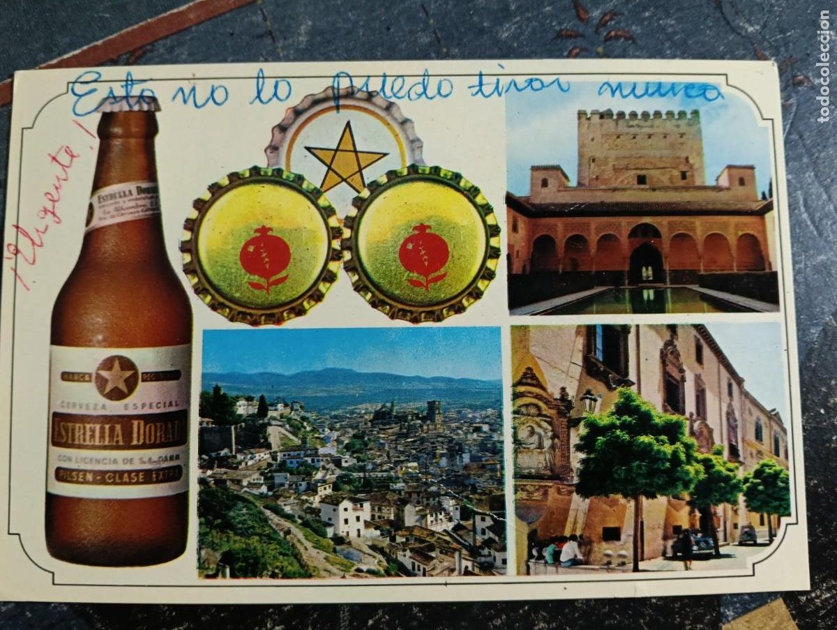 Postales: CERVEZAS ESTRELLA DORADA GRANADA