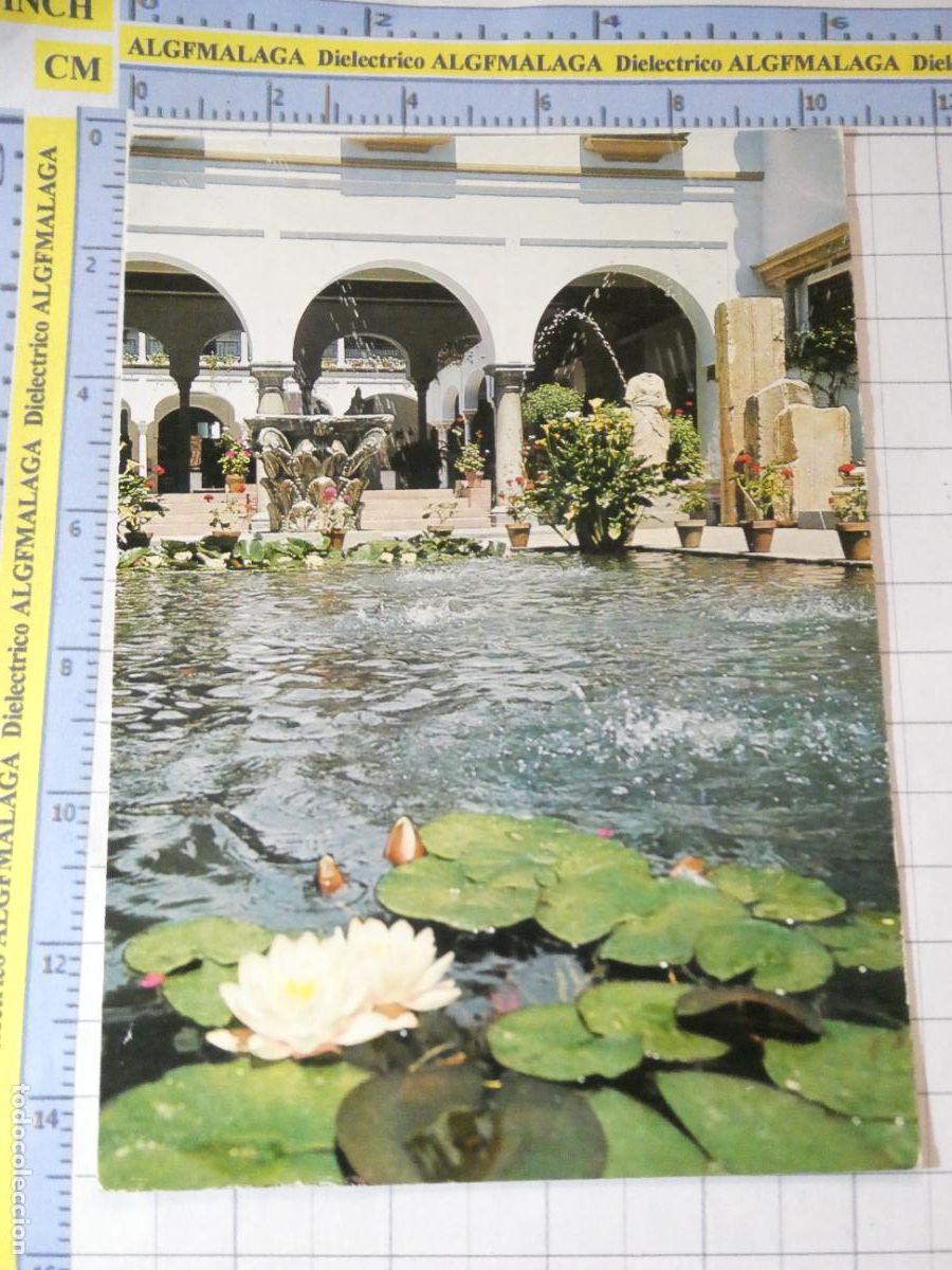 Postales: POSTAL DE C&Oacute;RDOBA. A&Ntilde;O 1973. MUSEO ARQUEOL&Oacute;GICO. PATIO. 195 SILEX. 3602