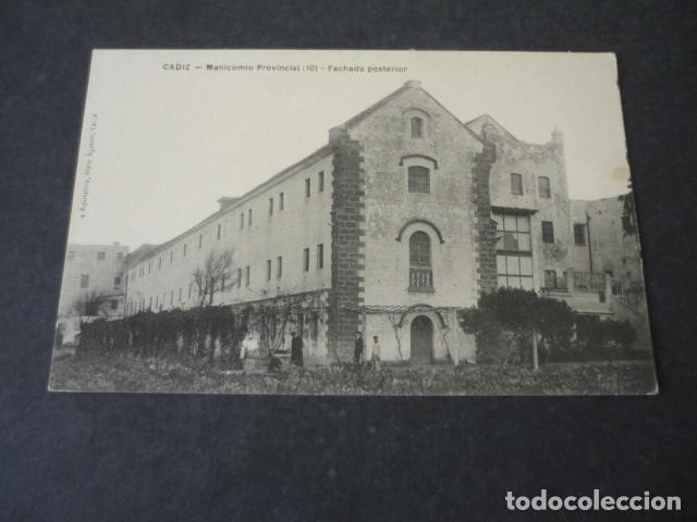 Postcards: CADIZ MANICOMIO PROVINCIAL FACHADA POSTERIOR