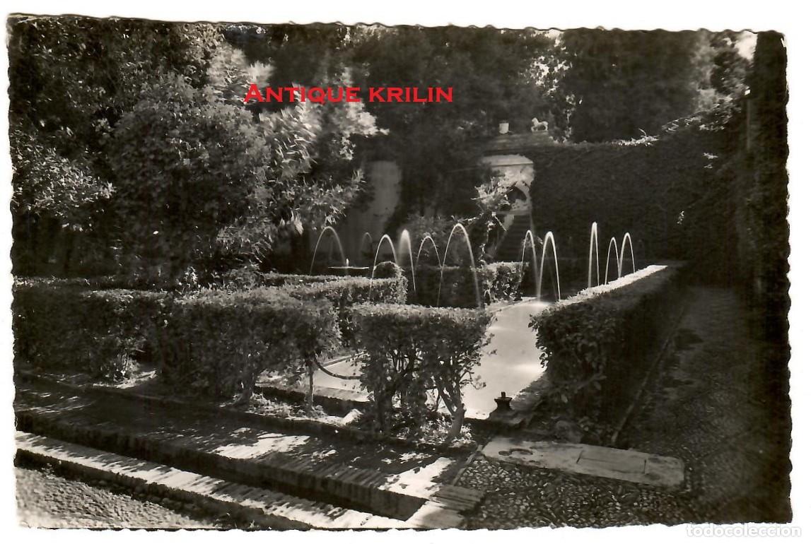 Postales: GRANADA N&ordm; 45 GENERALIFE , PATIO DE LA SULTANA / EDICION HAE / SIN FRANQUEAR