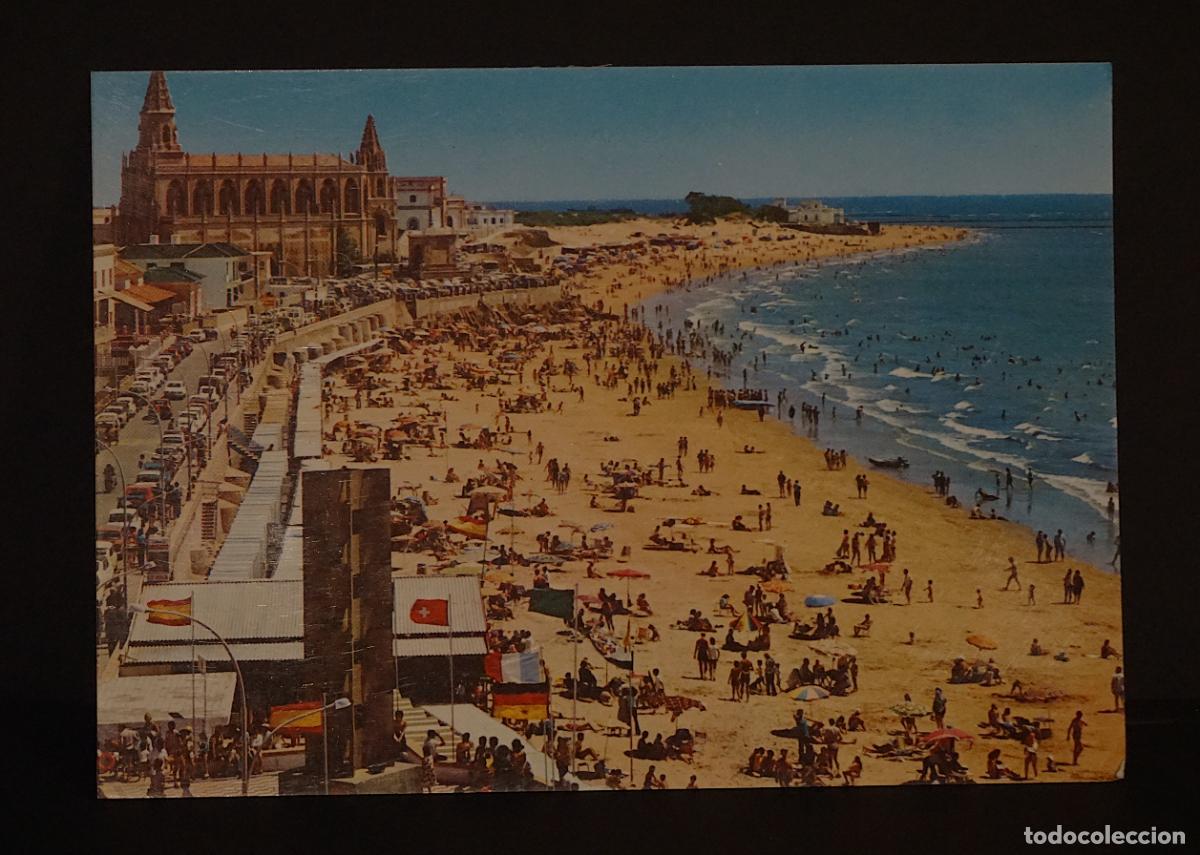 Postales: Chipiona (Cadiz), vista de la Playa, postal sin circular editada el a&ntilde;o 1976