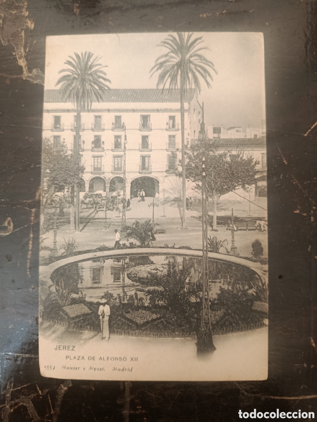 Postales: Postal jerez plaza de Alfonso XII hauser y menet Madrid