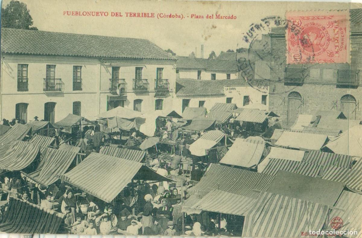 Postales: CORDOBA PUEBLO NUEVO DEL TERRIBLE. PLAZA DEL MERCADO. 1914.